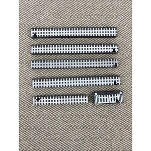 Cat's Meow Village 8" White Picket Fence  And Gate Single Sided Set of 6